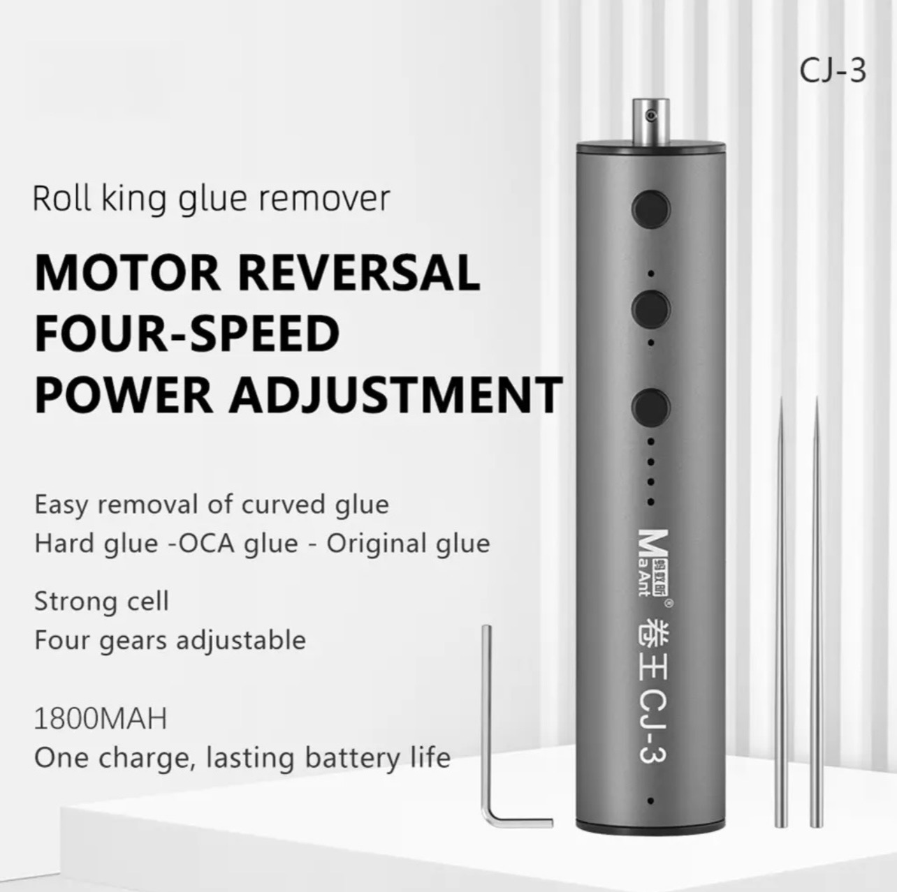 Cj-3 Roll King Electric Oca Glue Remover Four Speeds A