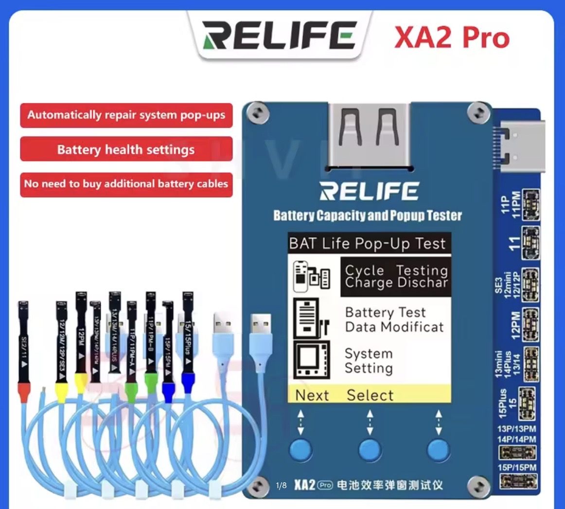 Religue XA2 Pro Battery Capacity and POPUP Tester