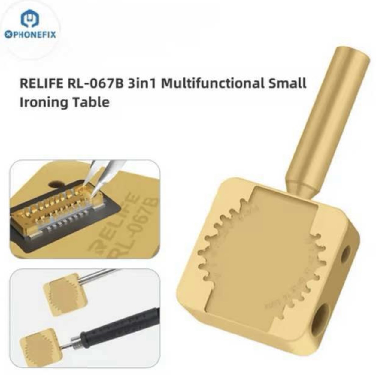 Relife RL-067B Mini plancha 3in1