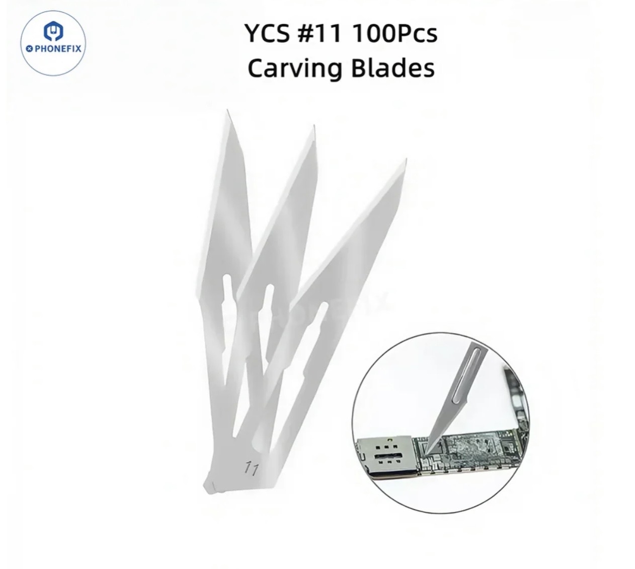 Cuchillo raspador de estaño para circuito impreso (PCB) YCS #11